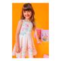 Imagem de Vestido infantil manga curta fly tech estampado com strass kukiê ref:67774 4/6