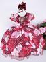 Imagem de Vestido Infantil Marsala Florido Luxo Perfeito Para Princesa Natal Festa Casamento Formatura Daminha