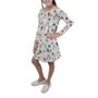 Imagem de Vestido Infantil Menina Alakazoo Lhama Bege - 6622