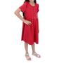 Imagem de Vestido Infantil Menina Alakazoo Nikko Vermelho - 3989