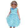 Imagem de Vestido Infantil Menina Azul Florido Luxo Trick Nick 1 ao 10