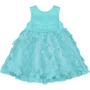 Imagem de Vestido Infantil Menina Azul Florido Luxo Trick Nick 1 ao 10