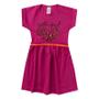 Imagem de Vestido Infantil Menina Cotton Com Cinto Wild Heart Pink