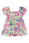 Imagem de Vestido Infantil Menina Curto Flores Elian - 231866