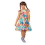 Imagem de Vestido infantil menina estampado colorido xadrez 