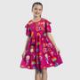 Imagem de Vestido Infantil Menina Estampado Festa Moda Blogueirinha