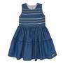 Imagem de Vestido infantil menina jeans bordado le bhua