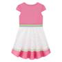 Imagem de Vestido Infantil Menina Kukiê Jacquard Flamingo Rosa 76043