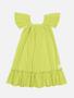 Imagem de Vestido Infantil Menina Laço Costas Verde Catavento