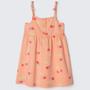 Imagem de Vestido Infantil Menina Laranja Estampa Cerejinha - Hering