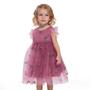 Imagem de Vestido Infantil Menina Lilás Flor Luxo Trick Nick 1 ao 10