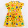 Imagem de Vestido Infantil Menina Malha Três Marias Amarelo Fábula