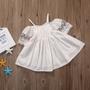 Imagem de Vestido Infantil Menina Renda Batizado Casamentos Dama Honra