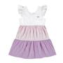 Imagem de Vestido Infantil Menina Rosa Listrado Carinhoso 95842