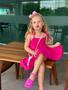 Imagem de Vestido infantil menina Rosa Pink ou Verde alça leve e solto