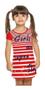 Imagem de Vestido Infantil Menina Super Stars Natural - Elian 4 Ao 14