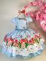 Imagem de Vestido infantil  Mimadine Jardim Encantado Azul