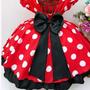 Imagem de Vestido infantil Minnie mini  Festa aniversario Minnie com tiara  JM0077