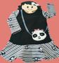 Imagem de Vestido Infantil Panda Manga Longa