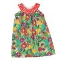 Imagem de Vestido Infantil Precoce Feminino Floral Verde Tam 3