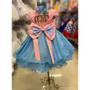 Imagem de Vestido Infantil Princesa Chuva De Amor com Brilho e Laço