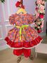 Imagem de Vestido Infantil Quadrilha Junino Marieta - Envio Rápido