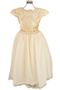 Imagem de Vestido Infantil Renda Gliiter Dourado Festa Casamento Chic