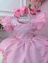 Imagem de Vestido Infantil Rosa Circo Chuva de Amor Colorido Festas RO2862RR