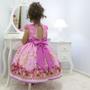 Imagem de Vestido infantil rosa tema Barbie princesa