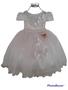 Imagem de Vestido infantil super luxo festa batizado daminha branco borboleta