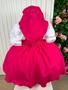 Imagem de Vestido infantil Tematico Masha Macha Pink c/ capuz