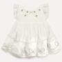 Imagem de Vestido Infantil tricoline + Calcinha Milon Bebe Luxo  - Milon