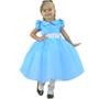 Imagem de Vestido Infantil Tule Azul - Estilo Alice no País das Maravilhas