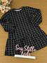 Imagem de Vestido Infantil Up Baby Inverno Preto Xadrez