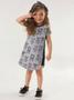 Imagem de Vestido Infantil Up Baby Manga Curta em Cotton Dogs Cinza