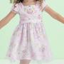 Imagem de Vestido Infantil Verão Cetim Fadinha Tam 4 a 12 - Málagah