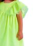 Imagem de Vestido Infantil Verão Mon Sucre Verde Neon tam 4