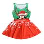 Imagem de Vestido Infantil Verde Rena Natal