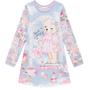 Imagem de Vestido Inverno  Infantil Mangas Longas Em Molecotton Tam 6 a 14 - Infanti