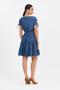 Imagem de Vestido Jeans Curto Godê Com Cinto Obi