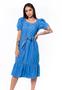 Imagem de Vestido Jeans Midi Sem Elastano Com Detalhe de Elástico