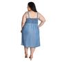 Imagem de Vestido Jeans Molinho Plus Size Gestante e Amamentação Linda Gestante