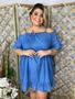 Imagem de Vestido jeans plus size - azul tamanho 50