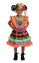Imagem de Vestido Junino Infantil Caipira Colorido estampado babados
