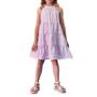 Imagem de Vestido Juvenil Feminino Kukiê Floral Alças Lilás - 76404