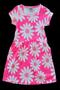 Imagem de Vestido Juvenil Menina Meia Malha Maxi Flower Rosa Neon