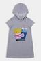 Imagem de Vestido Juvenil Mescla Estampado com Capuz - Destak