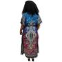 Imagem de Vestido Kaftan Longo Estampa Indiana Tie Dye Plus Size