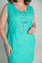 Imagem de Vestido Laise Bordado Forest Verde Curto com Forro e Ilhós Verde