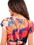 Imagem de Vestido Leve Curto Decote Canoa Com Manga E Cintura Elástica